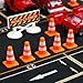 jojofuny Mini Traffic Cones and Road Street Signs Toys Educational Construction Traffic Barricade Set for Kids Interactive Cognitive Toy for Early Safety Learning and Pretend Play