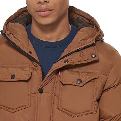 Image of Levi's Men's Performance Hooded Puffer Trucker Jacket (Regular & Big & Tall Sizes)