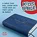 KJV Kids Bible, Royal Blue LeatherTouch, KJV Holy Bible, Red Letter, Presentation Page, Study Helps for Children, Full-Color Inserts and Maps, Easy-to-Read Bible MCM Type