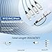 Jogrytece Upgrade 4 in 2 Multi Charging Cable, USB C Cable with 3 X Type-C/IP, Travel Holiday Essentials Phone Charger Cord for iPhone 17/16/15/14, Galaxy, Android (2Pack 5FT)