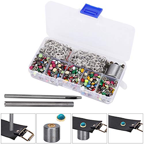 Rebites de latão resistentes e duráveis, rebites DIY, 380 conjunto para decoração e fixação de difer