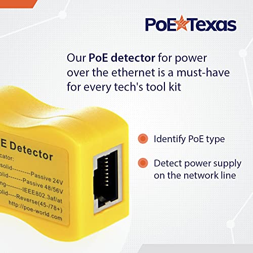 Detector PoE para solucionar fallos de voltaje en cables de red e inyector pasivo 3