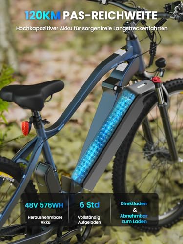 E-Bike Eleglide Mopride3 29 Zoll für Herren und Damen mit 48V Akku