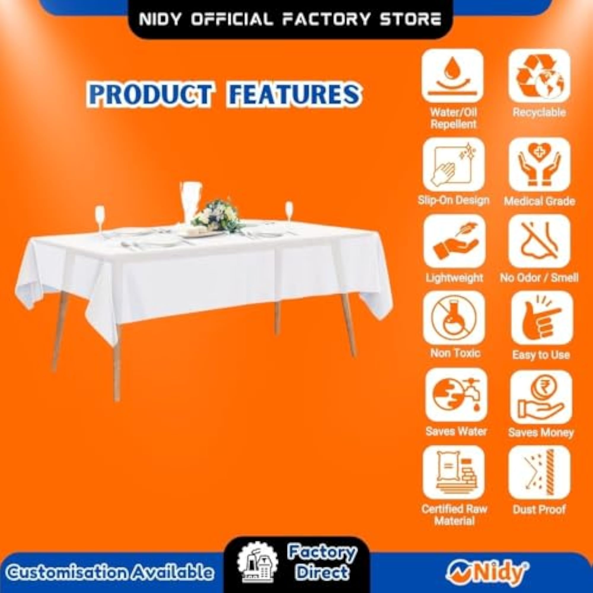 Disposable Nonwoven Tablecloth Table Cover Sheets