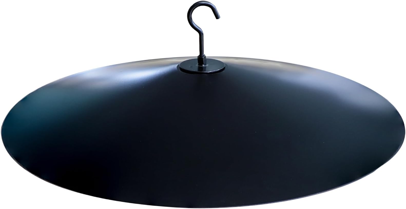 17" Metal Squirrel Baffle for Bird Feeder Pole & Bird Feeder,Two-Ways Extra Large Squirrel Guards, Anti-Squirrel Device for Outdoor Shepherd's Hook, Squirrel Deterrent for Bird Feeders-Black