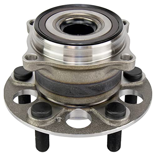 Image of TRQ Rear Driver and Passenger Side Wheel Bearing and Hub Assembly Set 2 Piece Compatible with 17-20 Acura MDX SH-AWD Sport Hybrid 16-21 Honda Pilot AWD 22 Pilot Touring AWD 19-22 Passport