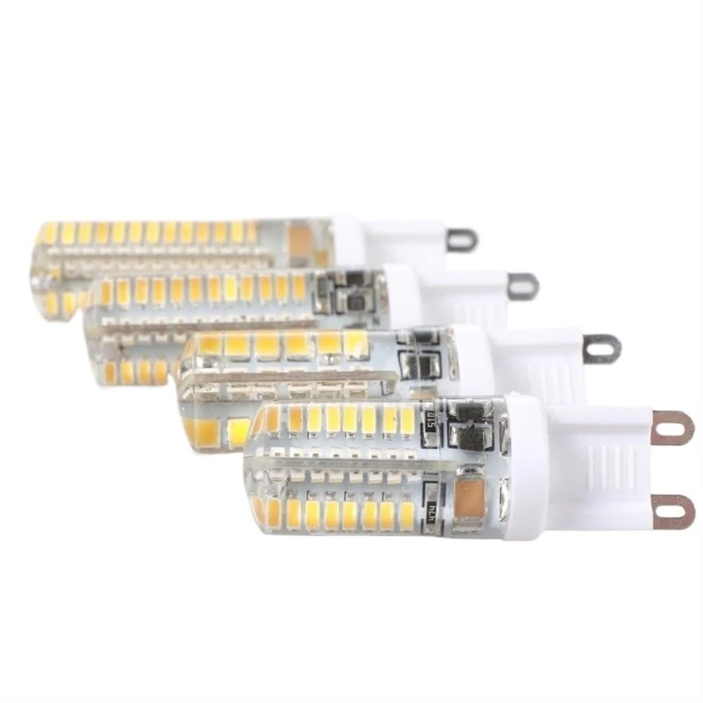 HHF Illuminazione domestica, Confezione da 50, Lampadina LED a Mais 3W/5W/7W AC220V-240V G9 SMD3014 Lampada a LED a 360 gradi(Cold White,7W)