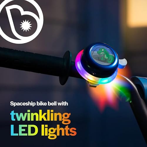 Brightz Bike Bell For Kids Boys Bell Light Up Led Bicycle Bell Kids Bike Accessories For Boys Scooter Bell Ideas For 7 8 9 10 11 12 Year Olds Bike Decorations For Riding At Night #TOP1