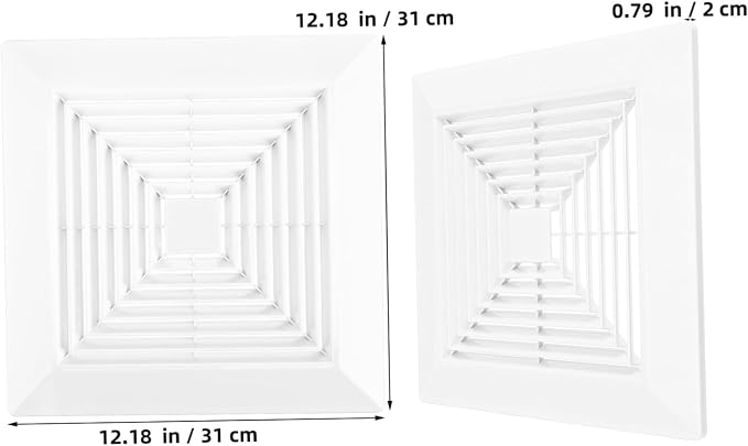 Rejilla cuadrada para ventilación de baño SHINEOFI miniatura 3
