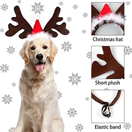 Disfraz Navideño para Perro con Cuernos de Reno Ajustable miniatura 6