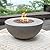Elementi Outdoor Fire Pit Table Firepit Patio Heater Electronic Ignition Backyard Fireplace Canvas Cover Lava Rocks Included