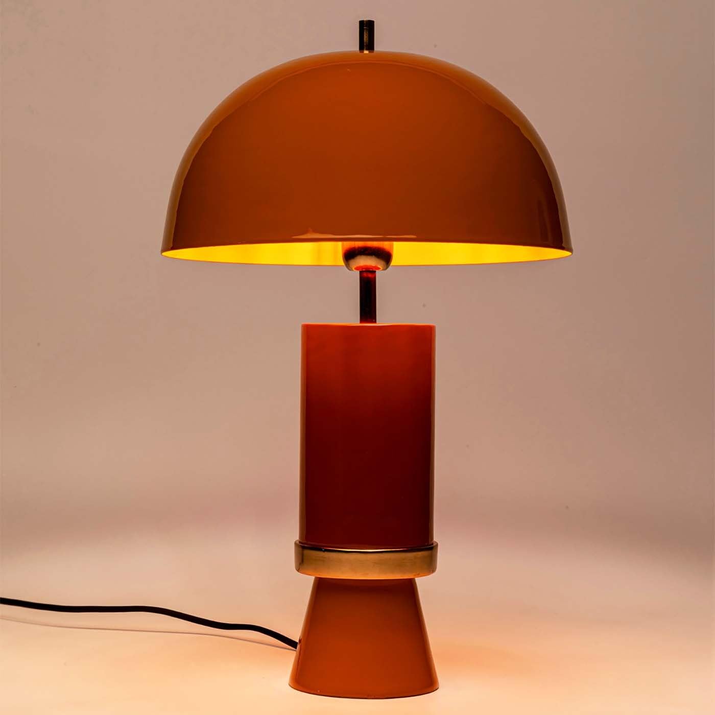 Kare Design Tischlampe Josy Gelb, Gold, Ocker, Metall, Moderne Tischleuchte, Büro, Wohnzimmer, Schlafzimmer, Office, keine Leuchtmittel inklusive, 51x30x30 (HxBxT)