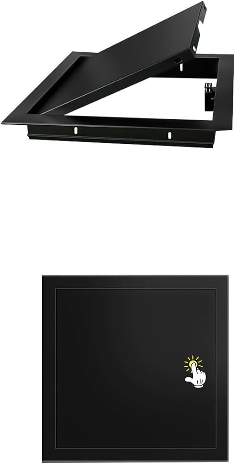 6x6" ~24x24" Crawl Space Floor Access Door, Ceiling Cover Plate,Metal Easy Access Panel Wall Hole Cover, Push Click -Magnetic Loft Access Hatch For Plumbing Electrical Wiring(Gray,25x50cm/10"x20")