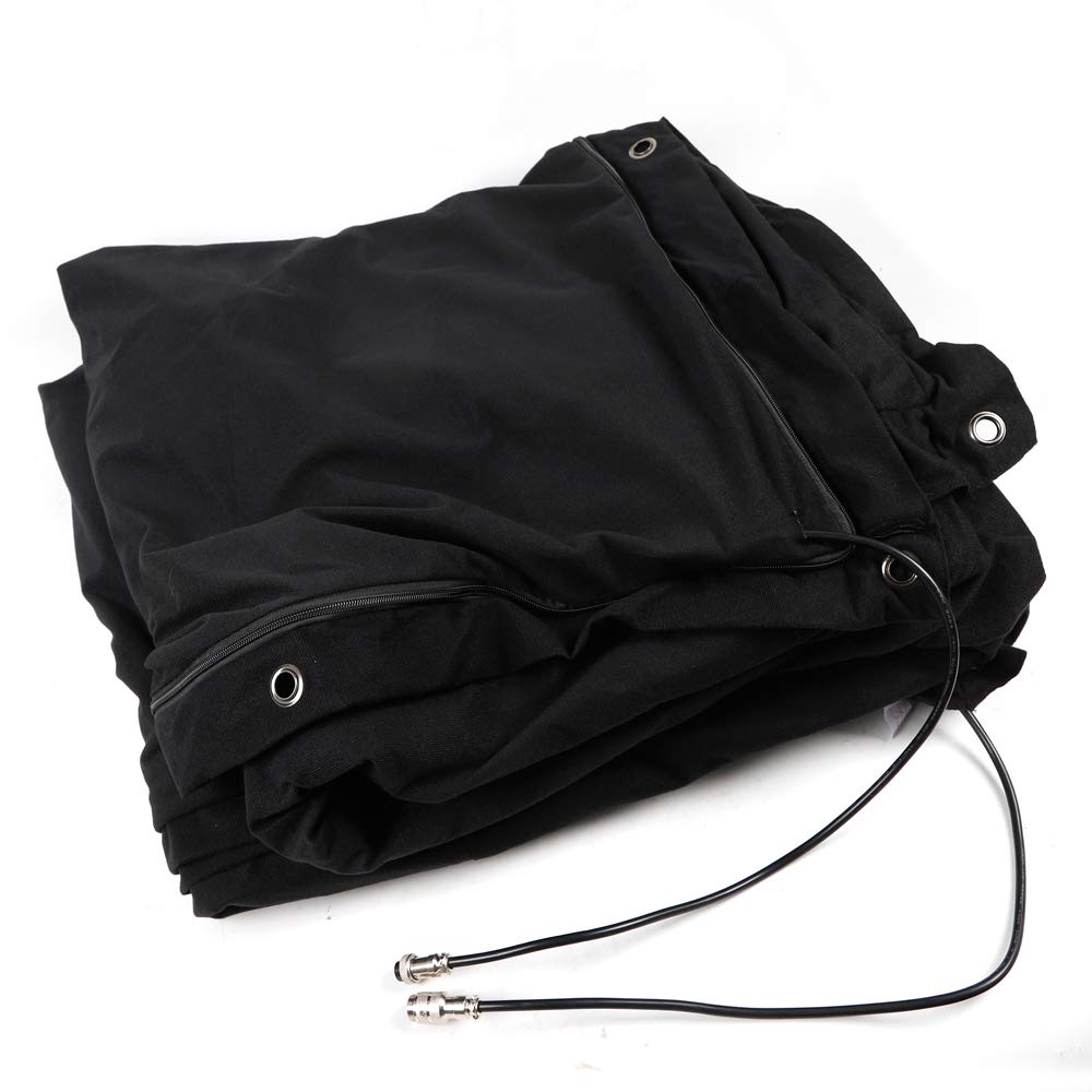 13 * 13ft LED Stage Star Backdrop, Velvet Curtain Star Curtain Drape Background Decor, LED Stage Starry Sky Cloth Background with DMX Control Voice Activated, for Stage Wedding Party (RGBW)