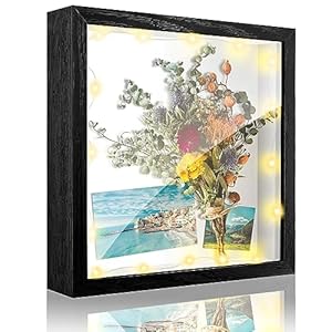 Brmeday 3D Objektrahmen mit Licht 20x20cm