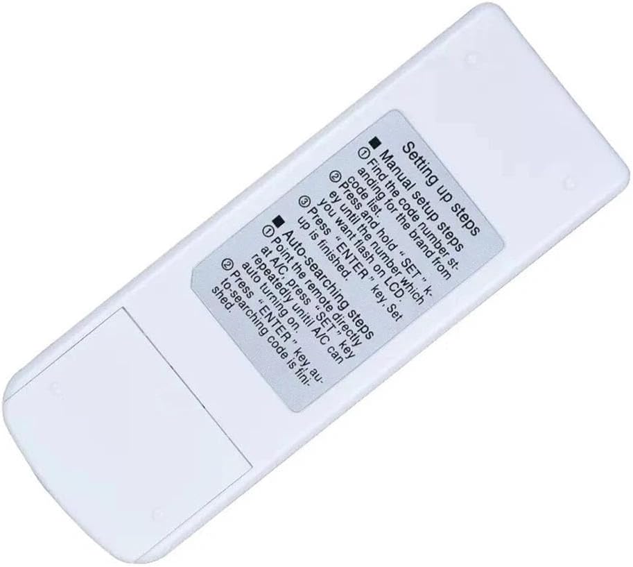 Back view of the KT-100A II remote control showing setup instructions