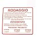 Autocollant Rodaggio rouge pour Vespa Rally 180-200