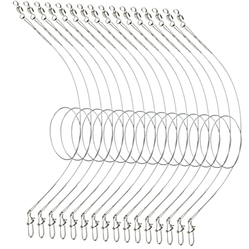 VICASKY 24pcs Líderes de Pesca con Acero Inoxidable miniatura 1