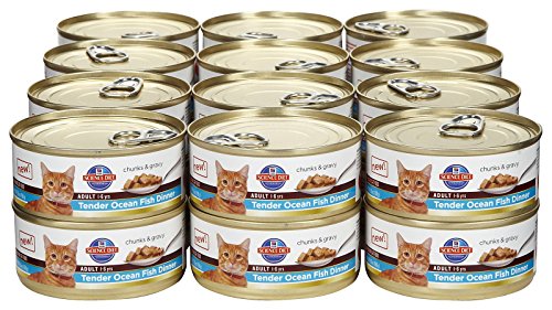 Hill's Science Diet Adult Canned Cat Food, Tender Ocean Fish Dinner, 5.5 oz, 24 Pack wet cat food - Image 3