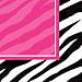 Pink and Zebra Print Luncheon Napkins Party Tableware Supply (16 Pack), Multi Color, 6.5" x 6.5".