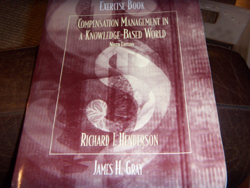 Exercise Book for Compensation Management in a ... 0131408089 Book Cover
