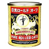 日食 ロールドオーツ 350g ( 北海道産 国内製造 オートミール ロールド 無添加 日本食品製造)