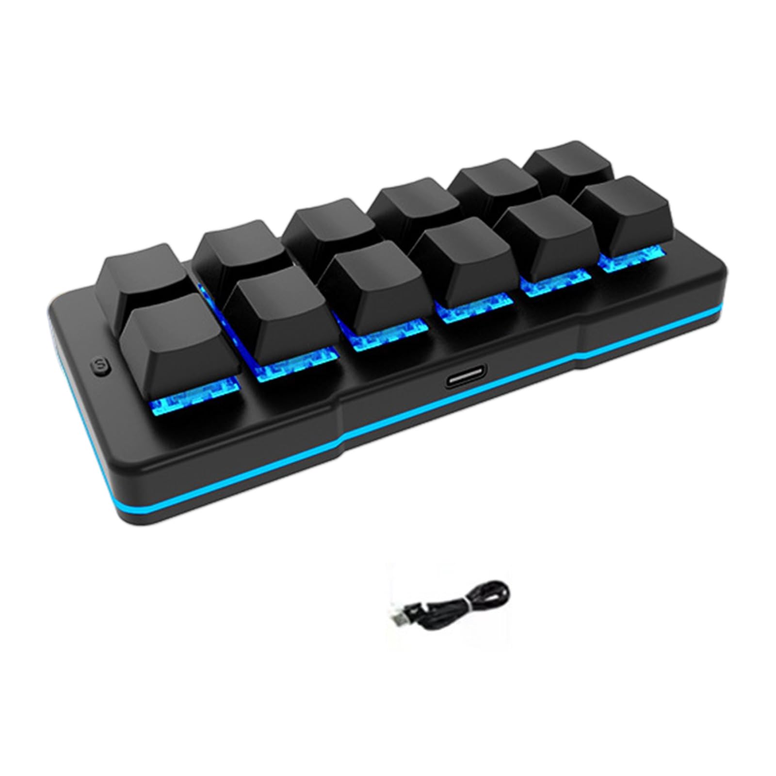 Tastiere meccaniche programmabili USB C con cavo a 12 per computer Tastierino numerico multimediale Tastierino meccanico USB C