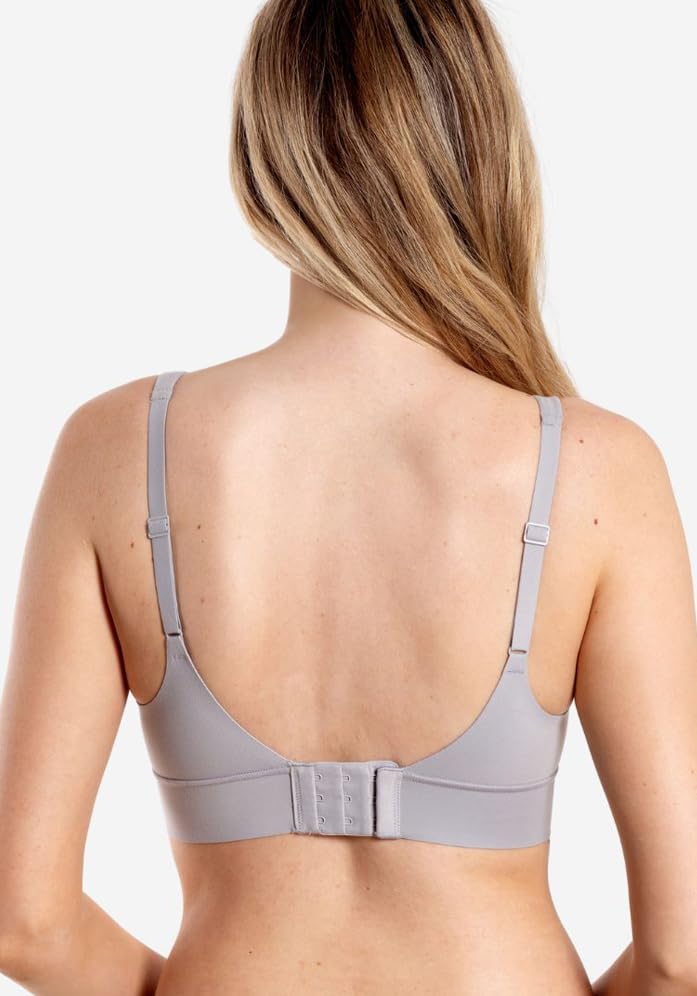 Image of Floatley Cozy Wireless Plunge Bra for Women, Buttery Soft Comfort Seamless Everyday Bra with Embedded Pad