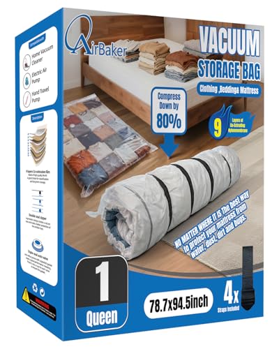 AirBaker Vacuum Bag for Moving, Vacuum Seal Bag Heavy Duty...