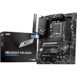 MSI PRO B760-P WIFI DDR4 Motherboard, ATX - Supports Intel 14th, 13th & 12th Gen Core Processors, LGA 1700 - DDR4 Memory Boost 5333+MHz/OC, PCIe 4.0 x16 Slots, M.2 Gen4 Slots, 2.5G LAN, Wi-Fi 6E
