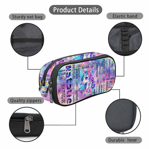 Custom Kids Backpack for Toddler Girls Personalized Rainbow Unicorn Pattern Backpack Daypacks with Name for School Custom Back to School Kindergarten BookBags School Bag Gift for Students Daughter3