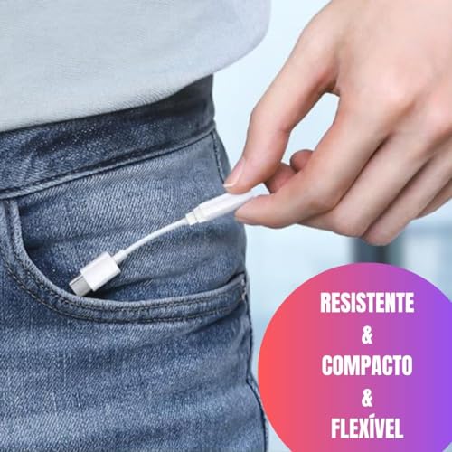 Cabo Adaptador Tipo-C Para P2 Fone de Ouvido Universal Para Todos os Modelos Celular Smartphone