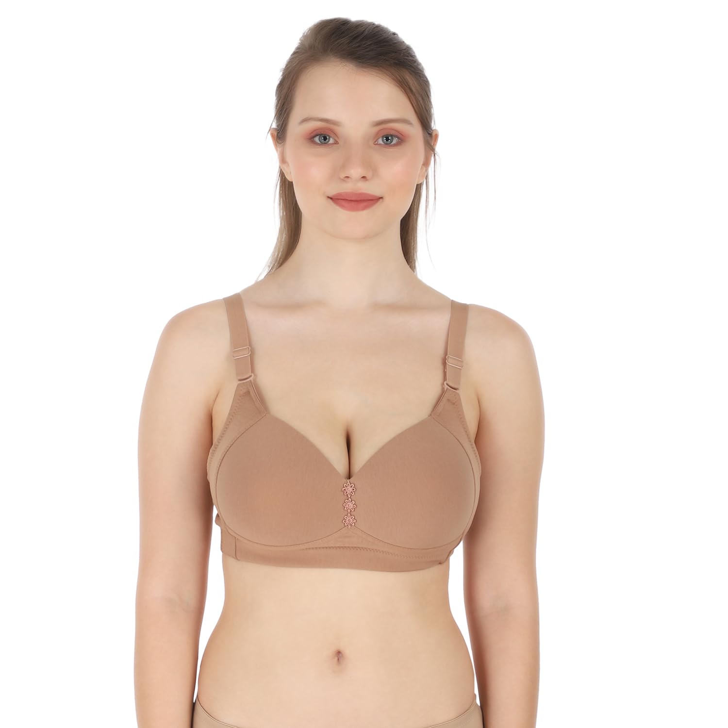 Tweens Lite Wite Minimiser Support Medium Padded Cotton Lycra Bra (Plus Size)