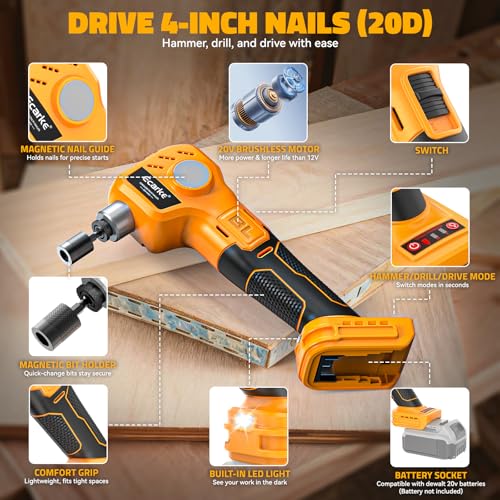 Ecarke Cordless Palm Nailer 20V
