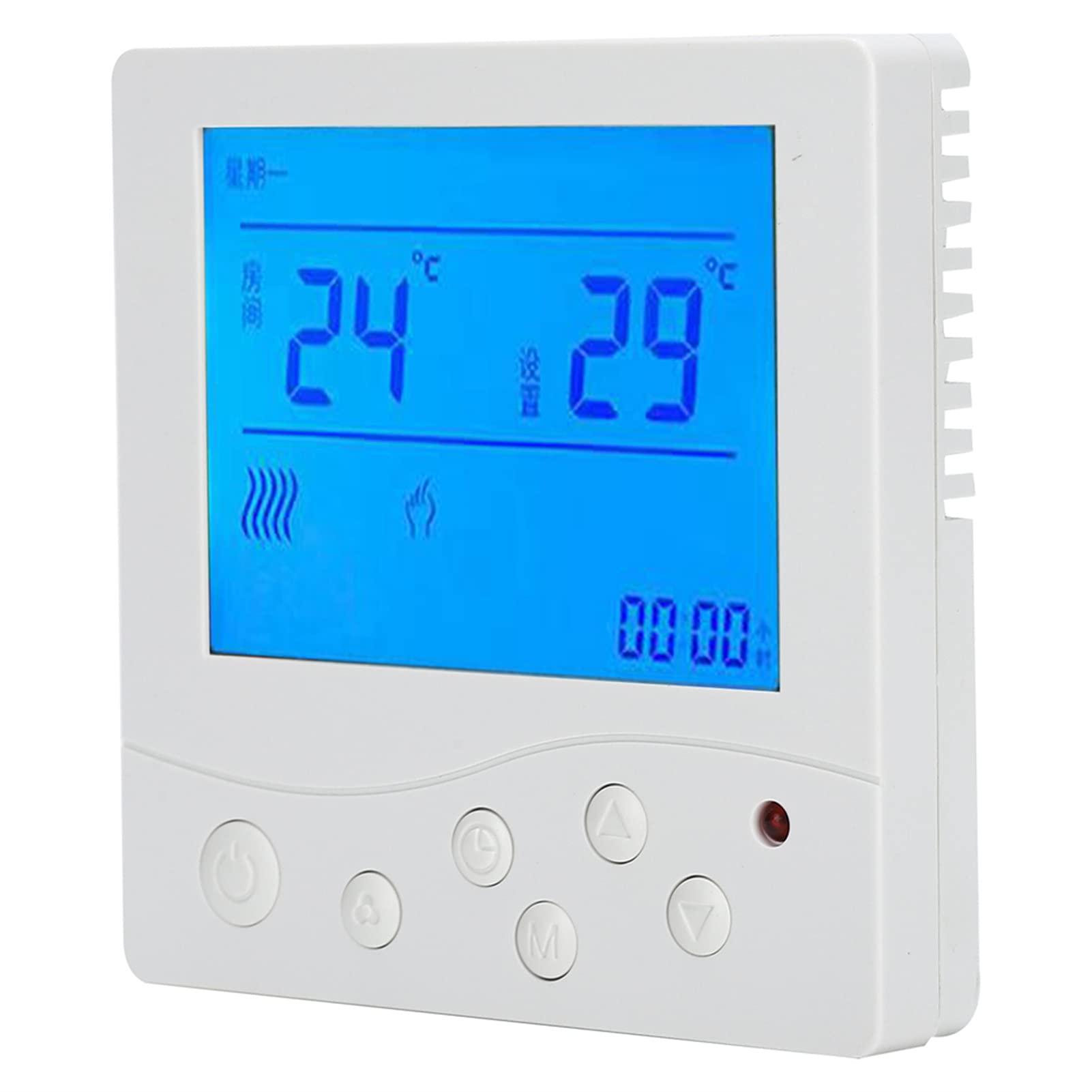 Cyfrowy Termostat Naścienny Regulator Temperatury Ac220V Wyświetlacz Lcd Ogrzewanie Wodne Panel Sterowania Temperaturą Ogrzewania Podłogowego 5-4,Termostat