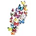 Clearance!19pcs 3D DIY Butterfly Wall Stickers,Canserin Home Room Decorations