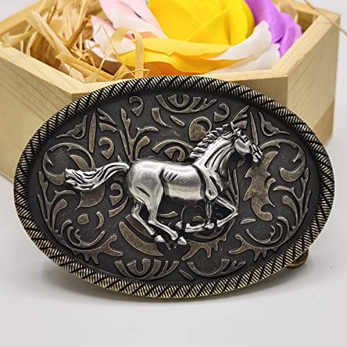 Ncerye MB002 Horse Design Belt Buckle, Western Cowgirl Cowboy Belt Buckle, Men'S Novelty Belt Buckle, Country Rodeo Belt Buckle thumb #1