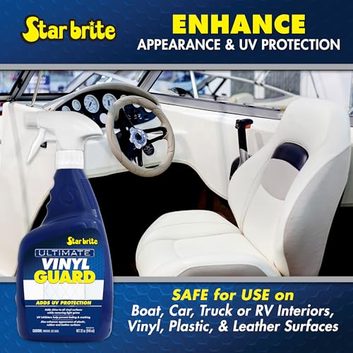 STAR BRITE Ultimate Vinyl Guard - Spray on Protection & Shine - Prevent Fading & Cracking - for Vinyl, Leather, Plastic & Rubber - 32 OZ (095932) - Image 5