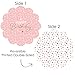 Big Dot of Happiness Pink Rose Gold Birthday - Happy Birthday Party Round Table Decorations - Paper Chargers - Place Setting for 12