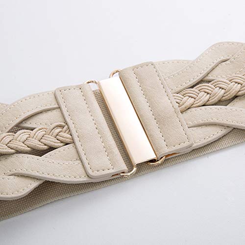 Grace Karin Women'S Elastic Vintage Belt Stretchy Retro Wide Waist Cinch Belt thumb #3