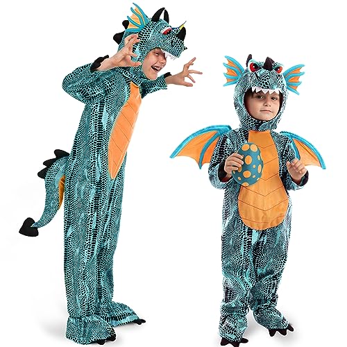 Spooktacular Creations Halloween-Kostüm für Kinder, Unisex, Drache, Blau, für Partygeschenke,Partyzubehör