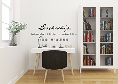 My Vinyl Story Premium Large George Van Valkenburg Quote Inspirational Wall Decal For Home, Business, Office Decor Leadership Be Inspired With A Typography Decoration Sticker Words And Sayings 36X13 Inche #TOP2