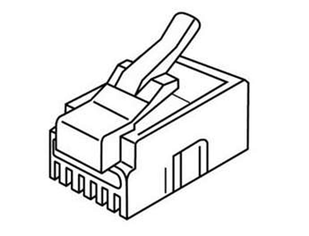 Prise RJ-11 Platinum Tools 106123J finies les déconnexions sur câble rond solide