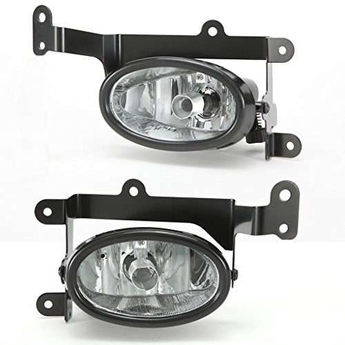 Ledin Fog Lights Compatible With 2006 2007 2008 Honda Civic Coupe 2Dr (Oe Style Clear Lens With Wire, Switch, Switch Bezel Panel) #TOP2