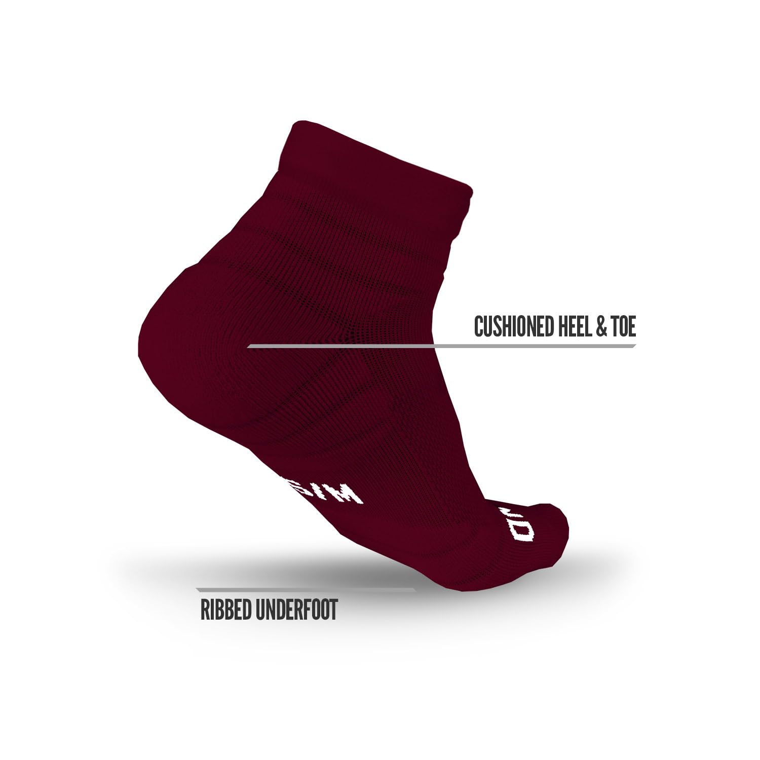 3 Paar Nxtrnd Quarter Socken für Herren & Jungen, gepolsterte Sportsocken für Fußball