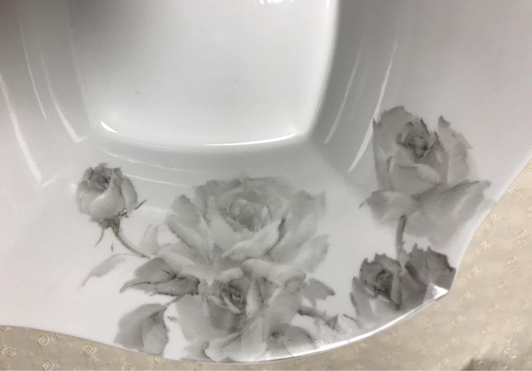 大坪高明作・希少❗️手描き一点もの　スクエア特大大鉢陶磁器ボウル Amazon.co.jp: 大坪高明作手描き一点もの スクエア特大大鉢