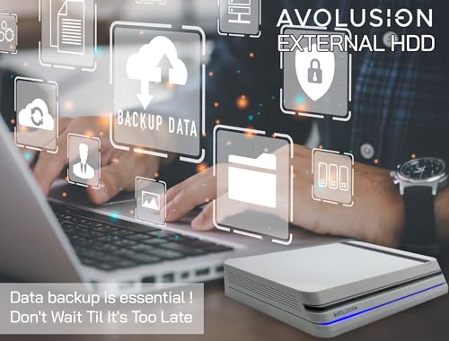 Image of Avolusion PRO-X Series USB 3.0 External Hard Drive for WindowsOS Desktop PC /Laptop (White) - 2 Year Warranty (18TB) (Renewed)