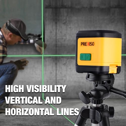 image for PREXISO Laser Level with Tripod, 100Ft Dual Modules Self Leveling Cros