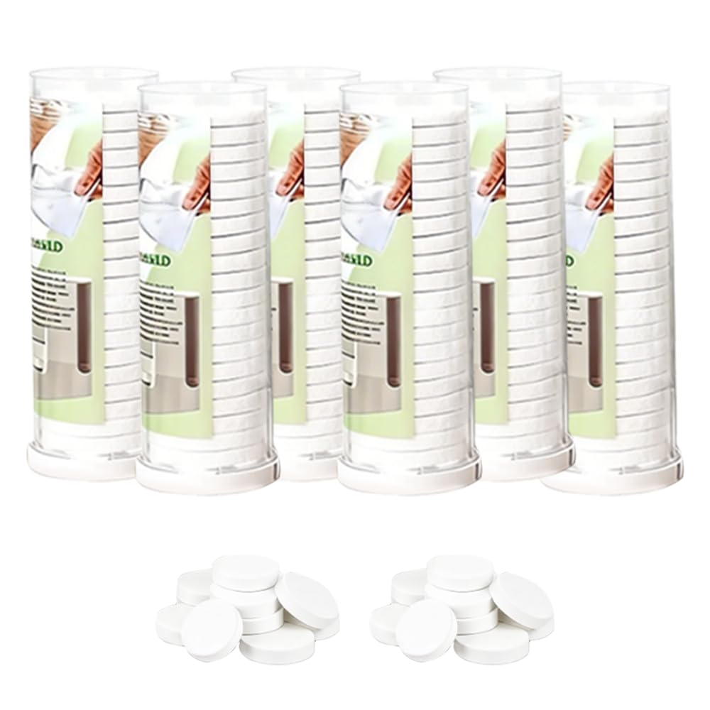 Towel Refills for Hot Face Towel Heater Machine, 120 Pcs Disposable Compressed Face Towels for Smart Towel Warmer, 6 Buckets, 20 Pcs Per Bucket
