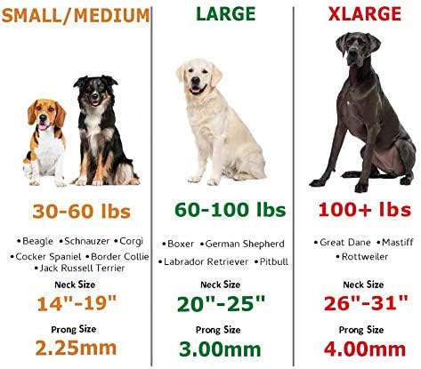 Herm Sprenger Prong Collar for Dog Training with Easy Quick Release Buckle - German Made Dog Collar with Chrome Plated Steel 2.25mm Prongs for Small Dogs (14-19" Neck)